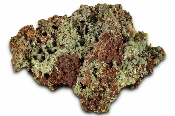 Wulfenite & Green Botryoidal Mimetite Association - Mexico #327464